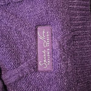 Taylor Swift Purple Sweater Cardigan